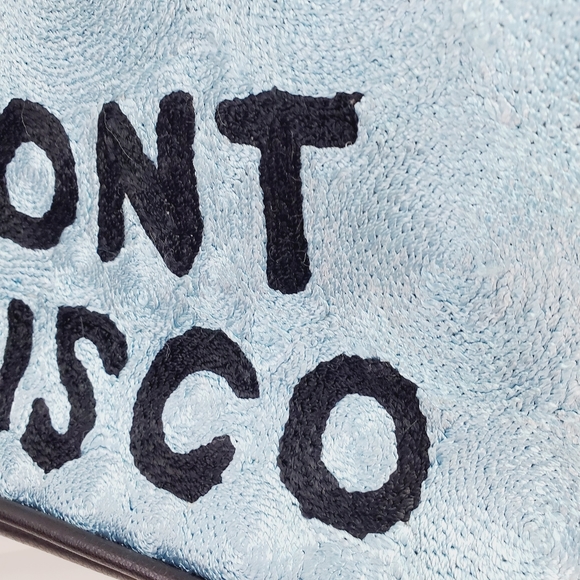 The Fairmont San Fransisco Hand Made in Kashmir Blue Tote Bag Purse - Picture 6 of 13